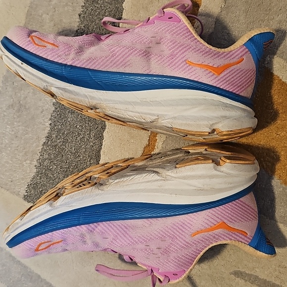 Hoka Women's Pink and Blue Athletic Shoes - Picture 7 of 11